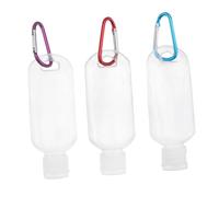 LOLIPPYY 10pezzi Flacone Per Lozione Riutilizzabile Clip Gancio Flaconi Da Viaggio Compressibili Tenuta Stagna Per Shampoo Lozione e Altri Liquidi