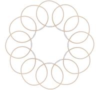 LOLIPPYY 12 Pezzi Fasce Elastiche Antiurto in Gomma per Supporto Microfono a Condensatore Anelli Antivibrazione 22 CM per Asta Microfono Ricambi per Montaggio Stabile e Registrazioni