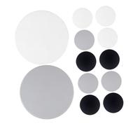 LOLIPPYY 12 Pezzi Fermaporta Maniglia Autoadesivo in Silicone Rotondo Paracolpi Parete Anti-collisione e Silenzioso per Porte Bagno Camera e Cucina Protezione Muro e Maniglia Multifunzione