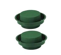 LOLIPPYY 12 Pezzi Kit Ciotole Verdi Rotonde con Spugna Assorbente per Composizioni Fiorite Resistente e Leggero per Centrotavola Matrimonio e Decorazioni Festa