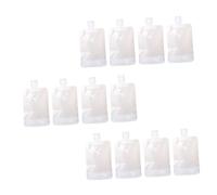 LOLIPPYY 12 pezzi Sacchetti per Lozione da Viaggio Semi-trasparenti Opachi Sacchetti Cosmetici Riutilizzabili e Compatti Impermeabili per Custodia Viaggio 12pcs