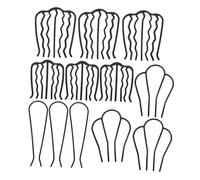 LOLIPPYY 12 Pezzi Set 12 Fermagli per Chioma in Metallo da Donna, Pettini Laterali e Forcine per Chignon French Twist, Accessori Leggeri per Styling Chioma Corti e Lunghi, Design