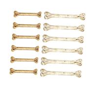 LOLIPPYY 12pezzi Mini Fake Bones Plastica Da Ciondoli Realistici Per Decorazioni Di Halloween Adornamenti Fai Te e Costumi Preistorici Per Feste e Attività Educative