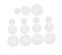 LOLIPPYY 15 Pezzi Rete Plastica per Ricamo e Uncinetto Dimensioni Tonde per Basi Borse Crochet Tela Mesh Resistente e Modellabile per Lavori Artigianali