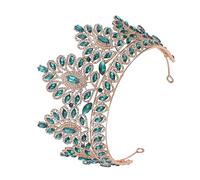 LOLIPPYY 1pezzi Coro Barocco Per Sposa Con Strass Accessorio Elegante Per Matrimonio e Feste Design Chic e Luminoso Resistente e Facile Da Indossare Per Ogni Occasione Femminile