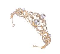 LOLIPPYY 1pezzi Coroncina Nuziale Elegante Con Strass Per Sposa Accessorio Per Da Cerimonia Adatta Matrimoni Feste e Occasioni Speciali