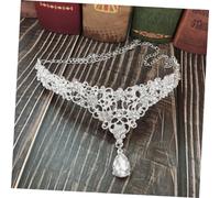 LOLIPPYY 1pezzi Frontalino Sposa in Pendente Sposa Bianca Accessori Per Fronte Per Matrimonio e Speciali Realizzato in Materiale Resistente