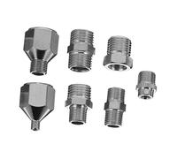 LOLIPPYY 1Set Adattatori Aerografo con Quick Connect per Scollegamento Facile Raccordo per Accessori Aerografo e Compressore Aria Compatibile con Vari