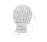 LOLIPPYY 2 Pezzi Bastoni Tende Interni Cappucci Tende in Stile Honeycomb Decorativi e Facili da Installare Accessori Roman Rod Eleganti per Decorazione Casa