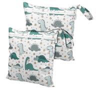 LOLIPPYY 2 Pezzi Borsa Per Pannolini Per Sacchetto Umido Per Salviette Per Neonati Borsa Per Tovaglioli Da Viaggio Borse Bagnate Per Costumi Da Bagno Sacca Per Pannolini Poliestere