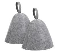 LOLIPPYY 2 pezzi Cappello Sauna Traspirante Berretto Bagno Morbido e Flessibile Protezione Contro Surriscaldamento e Danni Adulta per Donna Accessorio Portatile per Sauna Finlandese