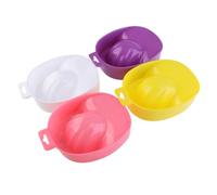 LOLIPPYY 2 pezzi Ciotola per Ammollo Unghie Trasparente Vaschetta Nail Care per Rimozione Unghie Finte e Nutrizione Cuticole e Domestico Colore Casuale Colore Casuale