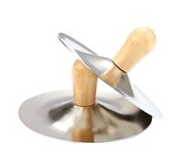 LOLIPPYY 2 pezzi Cymbali per Dito con Manici Legno Strumenti Musicali per per Danza Del Ventre e Feste da Strumenti Percussione Leggeri e Facili da Trasportare