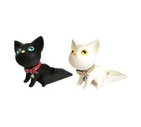 LOLIPPYY 2 Pezzi Fermaporta in Forma di Gatto Antiscivolo e Protettivo per Adatto Pavimenti in Moquette Piastrelle e Colori Casual Colore Casuale Colore Casuale