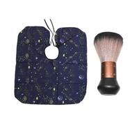 LOLIPPYY 2 Pezzi Mantelle Parrucchiere per Pattern Stellato e Spazzola per Rovinati Grembiule per Taglio per Parrucchieri e Domestico