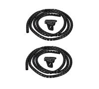 LOLIPPYY 2 pezzi Organizzatore Elettrici Nero Avvolgibile e Tagliabile Protezione Sicura per Fili Computer Tv e Casa