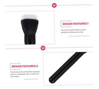 LOLIPPYY 2 pezzi Pennelli con in Legno Verniciato Doppio per Blush e Illuminante Leggeri e Resistenti per Makeup e