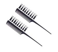 LOLIPPYY 2 pezzi Pettini Parrucchiere Professionali con Denti Mobili Pettine Punta Sottile per Taglio e Leggeri e Compatti per Domestico e Salone