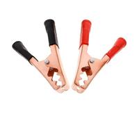 LOLIPPYY 2 pezzi Pinze Morsetti Batteria Auto Piccole Clip Isolate in Rame Spesso per Connessione Sicura e Conduttività Efficiente Morsetti Resistenti per Avviamento Emergenza