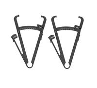 LOLIPPYY 2 Pezzi Plicometro Portatile per Misurazione Grasso Corporeo Scala Centimetrica e Tabella Interpretazione Strumento Uomo Donna per Addome Braccia Fianchi Gambe