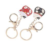 LOLIPPYY 2 pezzi Portachiavi Della Fortuna Giapponese Ciondoli per Borsa e Auto Portachiavi Nero e Rosso Regalo Festivo per Donne Amuleto Fortunato e