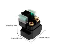 LOLIPPYY 2 Pezzi Relè Solenoide Avviamento Quad Compatibile Relay Winch Contactor Resistenti Pioggia e Polvere Prestazioni Elettriche per Off-road