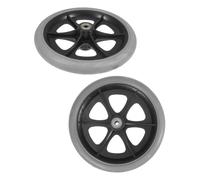 LOLIPPYY 2 pezzi Ruote Anteriori per Carrozzina Ruote Girevoli Resistenti in Plastica per Sedia Rotelle Facile Installazione e Alta Capacità di Carico