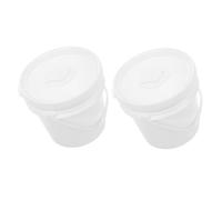 LOLIPPYY 2 Pezzi Secchio Porta Salviette Umidificate in Plastica con Chiusura Ermetica per Custodia Porta Salviette Morbide per Auto e Bagno Organizer e Carta Asciugamani