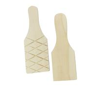 LOLIPPYY 2 Pezzi Spatole in Legno per Argilla Strumenti DIY per Modellare e Lavorare Terracotta Palette Lisce e Sicure per Scultura Adatte e Adulti