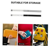 LOLIPPYY 2 pezzi Spazzola per e Sopracciglia Portatile con Scovolino Ergonomico per Naturale Applicatore Mascara e Pettine per Donne e