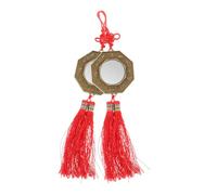 LOLIPPYY 2 pezzi Specchio Bagua Tradizionale con Simboli Zodiacali e Tai Chi Specchio Feng Shui per Benedizione Protezione e Scaccia Spiriti Decorazione Culturale Cinese per Casa e Negozio