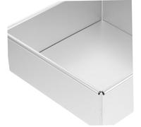 LOLIPPYY 2 pezzi Stampo Quadrato per Torte in di Alluminio con Removibile Antiaderente per Chiffon e Mousse per Uso Casalingo e Professionale Conduzione Termica Uniforme