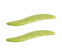 LOLIPPYY 2 pezzi Tavole Gua Sha in Xiuyan Strumento Massaggio Corpo Portatile per Sollievo Dolori Muscolari Terapia Scraping per Gambe e Glutei Leggero e Durevole