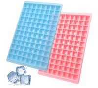 LOLIPPYY 2 Pezzi Vassoi per Cubetti Ghiaccio Forma Cavità Stampi in Plastica Facili da Sformare Accessori Cucina per Ghiaccio e Cocktail Colore Casuale Colore Casuale