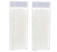 LOLIPPYY 2 scatole Scovolini Interdentali Compatti Spazzolini Dentali Ergonomici Antiscivolo per Pulizia Quotidiana e Viaggio Strumento Portatile per Rimuovere Residui Alimentari