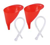 LOLIPPYY 2 set Imbuto Flessibile per Carburante e Olio Motore Auto e Scooter Beccuccio Angolato con Tubo Trasparente Esteso Capacità Grande per Rifornimento Facile e Duraturo