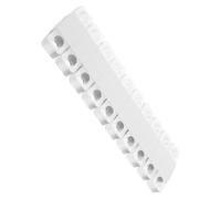 LOLIPPYY 200 Linguette Adesive Trasparenti con Foro Rotondo, Ganci Adesivi per Piccoli Oggetti e Espositori al Dettaglio, Etichette Autoadesive in Plastica per Display e