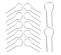 LOLIPPYY 200 Pezzi Aghi per Appendere Ceramica a Forma di R in Ceramica Resistenti Alte Temperature Ganci per Lavori Ornamentali Fai da Te Accessori per Cottura in Forno per Artigianato