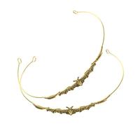 LOLIPPYY 2pezzi Delicate Halloween Headband Alloy Rhinestone Hair Accessory for Parties Chic Bat Headdress for Women and Girls Festive Celebrations
