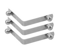 LOLIPPYY 3 Pezzi 3 Pezzi Clip a Molla in Acciaio Resistente per Bastone da Passeggio, Accessori per Deambulatori Fibbia a V, Supporto Antirumore per Stampelle, Adattatore per Mobilità