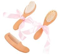 LOLIPPYY 3 pezzi Pettini in Legno per Massaggio Capelli e Cuoio Capelluto Pettini Flessibili per Tutti i Tipi di Capelli per Adulti Alleviamento dello Stress e Riduzione della Forfora