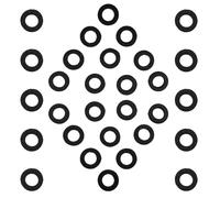 LOLIPPYY 30 Pezzi Rondelle in Feltro Nere per Valvole Tromba Kit Accessori per Tromba Trombone e Cornetta Cuscinetti di Ricambio per Strumenti a Fiato Riparazione e Protezione