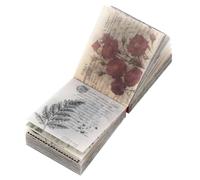 LOLIPPYY 365fogli Carta Decorativa per Scrapbooking di Carta Vintage Diversi Motivi per Diario e Bricolage Inclusi