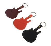 LOLIPPYY 3pezzi Porta Plettri per Chitarra Borsa Organizer per Plettri Chiavi e Carte Custodia Portatile Antigraffio per Musicisti e Uso Quotidiano