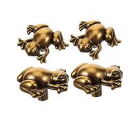 LOLIPPYY 4 Pezzi Maniglie per Armadio Forma di Rana in di Zinco da Manopole Vintage per Mobili Comò e Accessori per Sostituzione e Decorazione Retro