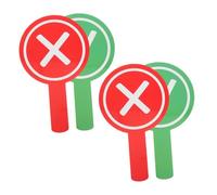 LOLIPPYY 4 Pezzi Palette Voto Doppia Faccia in Plastica Resistente all Acqua per Studenti e Insegnanti Lavagne Portatili Leggere per Partecipazione e Interazione in Aula e Casa