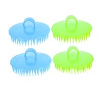 LOLIPPYY 4 pezzi Pettini Massaggiatori per Cute in Plastica Manico Ergonomico Antiscivolo Pettine per Capelli e Stimolazione Circolazione Adatto Tutti i Tipi di Capelli