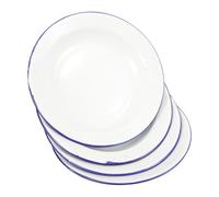 LOLIPPYY 4 pezzi Piatti Smaltati Piatto Frutta Retrò Servizio Snack e Dessert Design Vintage Multifunzionale per Feste e Riunioni Familiari