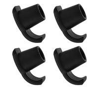 LOLIPPYY 4 Pezzi Scivoli per Walker 25,4 Mm in Gomma Nera, Piedini Antiscivolo per Deambulatori Senior Protezione Pavimento, Accessori per Mobilità Interna ed Esterna