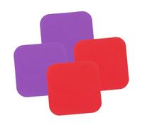 LOLIPPYY 4 pezzi Tappi in Gomma per Apribarattoli Antiscivolo Resistente Alte e Basse Temperature Multifunzionale Apribottiglie e Sottobicchieri per Cucina Facili da Pulire Colori Rosso